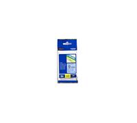 Brother P-touch TZe-521 9mm x 8m Black On Blue Gloss Laminated TZE521