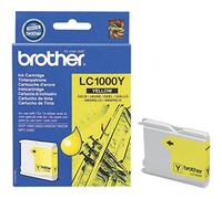 Brother LC-1000Y Inkjet Cartridge, Yellow, Single Pack, Standard Yield, Includes 1 x Inkjet Cartridge, Brother Genuine Supplies
