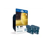 Brother LC-1100BK Inkjet Cartridges, Black, Twin Pack, Standard Yield, Includes 2 x Inkjet Cartridges, Brother Genuine Supplies