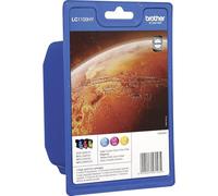 Brother LC-1100HYC/LC-1100HYM/LC-1100HYY Inkjet Cartridge, Cyan/Magenta/Yellow, Multi-Pack, High Yield, Includes 3 x Inkjet Cartridges, Brother Genuine Supplies