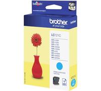 Brother LC-121C Inkjet Cartridge, Cyan, Single Pack, Standard Yield, Includes 1 x Inkjet Cartridge, Brother Genuine Supplies