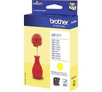 Brother LC-121Y Inkjet Cartridge, Yellow, Single Pack, Standard Yield, Includes 1 x Inkjet Cartridge, Brother Genuine Supplies