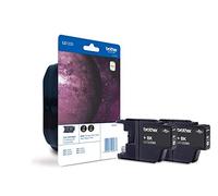 Brother LC-1220BK Inkjet Cartridge, Black, Twin Pack, Standard Yield, Includes 2 x Inkjet Cartridges, Brother Genuine Supplies