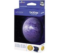 Brother LC-1220Y Inkjet Cartridge, Yellow, Single Pack, Standard Yield, Includes 1 x Inkjet Cartridge, Brother Genuine Supplies