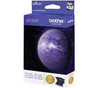 Brother LC-1220Y Inkjet Cartridge, Yellow, Single Pack, Standard Yield, Includes 1 x Inkjet Cartridge, Brother Genuine Supplies