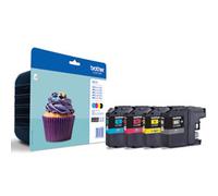 Genuine Original Brother LC123 4-Pack BK/Y/C/M Printer Ink Cartridge - No Box