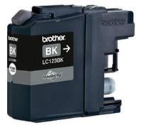 Brother LC-123BK Inkjet Cartridge, Black, Single Pack, Standard Yield, Includes