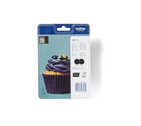 Brother LC-123BK Inkjet Cartridges, Black, Twin Pack, High Yield, Includes 2 x Inkjet Cartridges, Brother Genuine Supplies