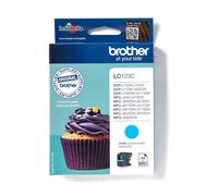 Genuine Original Brother LC123C Cyan Printer Ink Cartridge 2027 - No Box