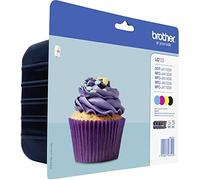 Brother Lc-123Valbp BlackCyanMagentaYellow Ink Cartridge LC123VALBP