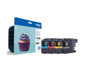 BROTHER LC-123VALBPDR value pack 4 ink cartriges - Black Cyan Magenta Yellow each 600 pages