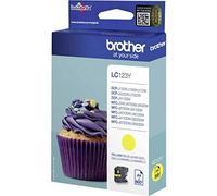 Brother LC-123Y Inkjet Cartridge, Yellow, Single Pack, High Yield, Includes 1 x Inkjet Cartridge, Brother Genuine Supplies