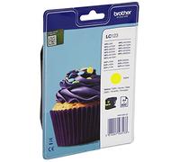 Brother LC-123YBP LC-123 Ink Cartridge Standard Capacity 600 Page Blister Yellow