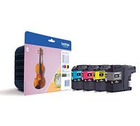 Brother LC-125XLC-/LC-125XLM/LC-125XLY/LC-127XLBK Inkjet Cartridges, Multi Pack, High Yield, Cyan, Magenta, Yellow and Black, Brother Genuine Supplies