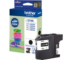 BROTHER LC-221BKBP Ink cartridge Black Blister 300 pages
