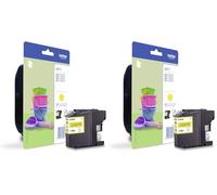 Brother LC-221Y Inkjet Cartridge, Yellow, Single Pack, Standard Yield, Includes 1 x Inkjet Cartridge, Genuine Supplies (Pack of 2)