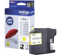 Brother LC-225XLY Inkjet Cartridge, Yellow, Single Pack, High Yield, Includes 1 x Inkjet Cartridge, Brother Genuine Supplies