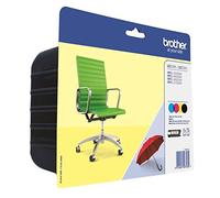 Brother LC-229XLBK/LC-225XLC/LC-225XLM/LC-225XLY Inkjet Cartridge, Black/Cyan/Magenta/Yellow, Multi-Pack, Super High Yield, Includes 4 x Inkjet Cartridges, Brother Genuine Supplies
