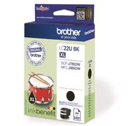 GENUINE AUTHENTIC BROTHER LC22UBKXL BLACK INK CARTRIDGE