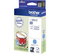Brother LC-22UC Inkjet Cartridge, Cyan, Single Pack, Super High Yield, Includes 1 x Inkjet Cartridge, Brother Genuine Supplies