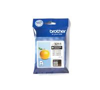 Brother LC-3211BK Inkjet Cartridge, Black, Single Pack, Standard Yield, Includes 1 x Inkjet Cartridge, Genuine Supplies