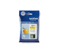 Brother LC-3211Y Inkjet Cartridge, Yellow, Single Pack, Standard Yield, Includes 1 x Inkjet Cartridge, Brother Genuine Supplies