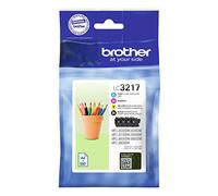 Brother LC-3217BK/LC-3217C/LC-3217M/LC-3217Y Inkjet Cartridges, Black/Cyan/Magenta/Yellow, Multi-Pack, Standard Yield, Includes 4 x Inkjet Cartridges, Brother Genuine Supplies