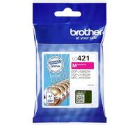 Brother LC-421M Inkjet Cartridge, Magenta, Single Pack, includes 1 x Inkjet Cartridge, Brother Genuine Supplies