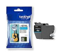 Brother LC-421XLC Inkjet Cartridge, Cyan, Single Pack, High Yield includes 1 x Inkjet Cartridge, Brother Genuine Supplies