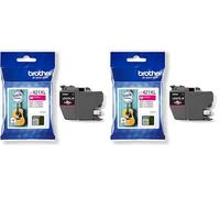 Brother LC-421XLM Inkjet Cartridge, Magenta, Single Pack, High Yield includes 1 x Inkjet Cartridge, Genuine Supplies (Pack of 2)