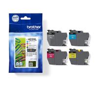 Brother LC 422XLVAL Black/Cyan/Magenta/Yellow Multi Pack High Yield Includes 4 x