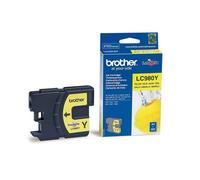 Brother LC-980Y Inkjet Cartridge, Yellow, Single Pack, Standard Yield, Includes
