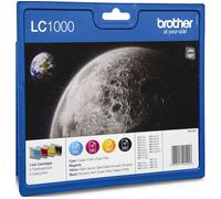 Brother LC1000VALBP Original Brother LC-1000 Multipack CMYK Ink Cartridges