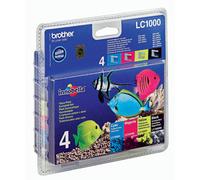 LC1000VALBP Original Brother LC1000 Ink Cartridges Black Cyan Magenta Yellow
