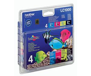 Brother LC1000VALBPDR Original Brother LC-1000 Multipack CMYK Ink Cartridges