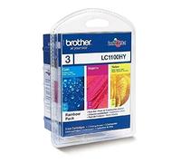 Brother LC1100HYRBWBP Inkjet Cartridge ValuePack Cyan, Magenta, Yellow