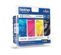 Brother LC-1100HYRBWBPDR Ink cartridge multi pack, 750 pages, Pack...