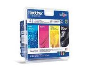 Brother LC1100HYRBWBPDR Original Brother LC-1100HY High Cap. Multipack BCMY Ink Cartridges