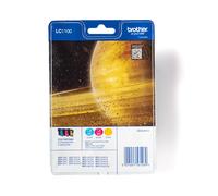 Brother LC1100 Rainbow Pack Ink Cartridges Cyan/Magenta/Yellow (Yield: