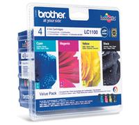 Brother LC1100VALBP ink cartridge 4 pc(s) Original Black, Cyan, Magenta, Yellow