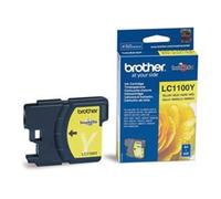 Brother LC-1100Y Inkjet Cartridge, Yellow, Single Pack, Standard Yield, Includes 1 x Inkjet Cartridge, Brother Genuine Supplies