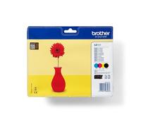 Brother LC121 Genuine/Original Ink Cartridges Black, Cyan, Magenta, Yellow 121 4