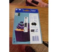 Brother LC123BK Black Ink Cartridges Twin Pack Genuine 2×12.1ml A4 600 Pages