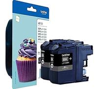 Brother LC123BKBP2 - Inkjet Cartridges | Twin Pack | Standard Yield | Black | Brother Genuine Supplies