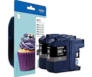 Brother LC123BKBP2 - Inkjet Cartridges | Twin Pack | Standard Yield | Black | Brother Genuine Supplies