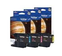 Brother LC1240RBWBP RAINBOW PACK LC1240 3 INK CARTRIDGES Genuine Cyan Magenta Ye