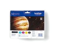 Brother LC1240 Value Pack B/C/M/Y Print Cartridge, XXL,Cyan