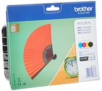 Brother LC125XL/LC129XL Cyan/Magenta/Yellow/Black Inkjet Cartridges (Pack of 4) LC129XLVALBP, Super High Yield
