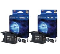 Brother 0994009LC1280XLBKBP2 Original Brother Twin Pack High Yield Black Ink Cartridges