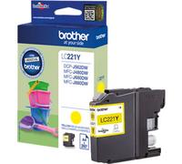 Brother LC221 Original Brother LC221Y Yellow Ink Cartridge - LC-221Y Inkjet Printer Cartridge